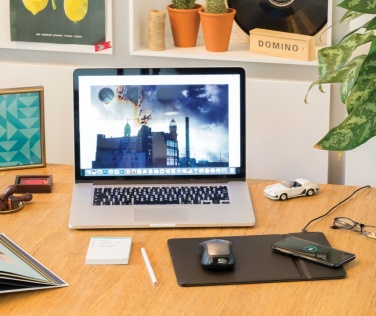 Logotrade corporate gift image of: Mousepad with 5W wireless charging
