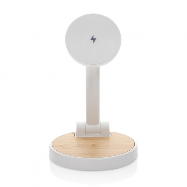 Logotrade promotional products photo of: Ontario RCS rplastic 15W magnetic charging 2 in 1 stand