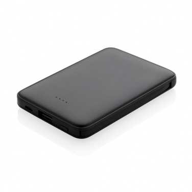Logo trade advertising products image of: 5.000 mAh Pocket Powerbank with integrated cables