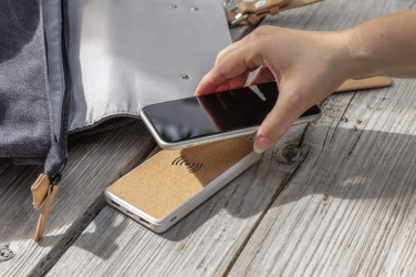 Logotrade promotional giveaways photo of: Cork and Wheat Straw 8.000 mAh 5W wireless powerbank