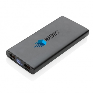 Logo trade promotional giveaways picture of: Aluminium 18W 10.000 mAh PD Powerbank