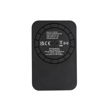 Logotrade promotional gift picture of: Magnetic 5.000 mAh 5W wireless powerbank