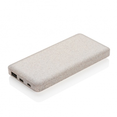 Logotrade promotional merchandise photo of: 10.000 mah wheat straw powerbank