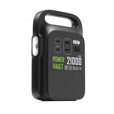 Logo trade promotional items image of: Power Vault RCS rplastic 21000 mAh portable power station