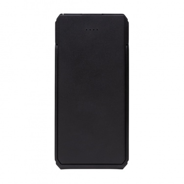 Logo trade promotional products image of: Skywave RCS recycled plastic solar powerbank 10000 mAh