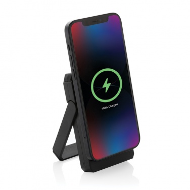 Logotrade promotional giveaways photo of: Skywave RCS rplastic solar powerbank 5000 mAh 10W wireless