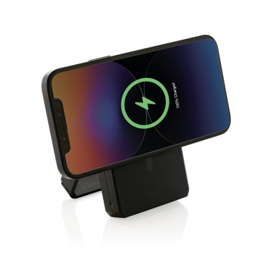 Logotrade promotional item image of: Skywave RCS rplastic solar powerbank 5000 mAh 10W wireless