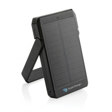 Logotrade promotional merchandise photo of: Skywave RCS rplastic solar powerbank 5000 mAh 10W wireless