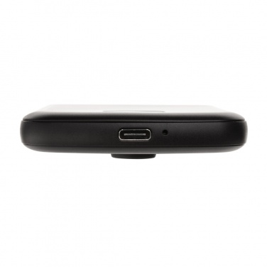 Logo trade promotional merchandise photo of: MagBoost RCS recycled plastic 5000 mah magnetic powerbank