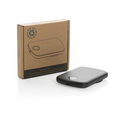 Logotrade business gifts photo of: MagBoost RCS recycled plastic 5000 mah magnetic powerbank