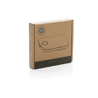 Logotrade promotional product picture of: MagBoost RCS recycled plastic 5000 mah magnetic powerbank