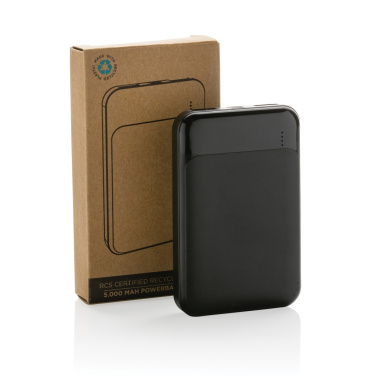 Logotrade promotional merchandise photo of: RCS recycled plastic 5.000 mAh powerbank