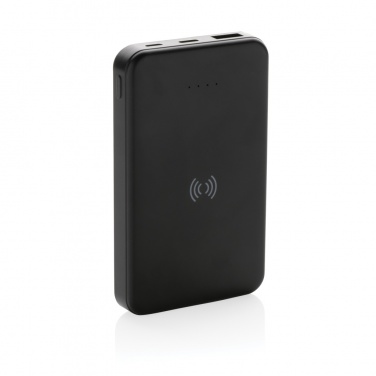 Logo trade advertising product photo of: RCS recycled plastic 5.000 mAh 5W wireless powerbank