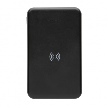 Logo trade business gifts image of: RCS recycled plastic 5.000 mAh 5W wireless powerbank