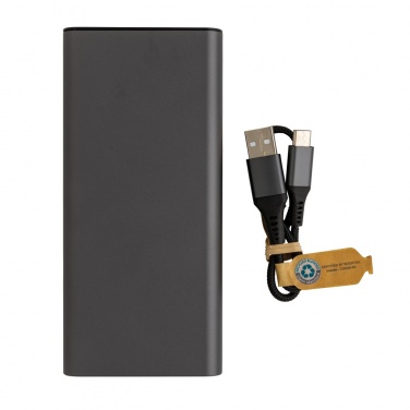 Logotrade promotional merchandise picture of: Terra RCS recycled 20W aluminium powerbank 20.000 mAh