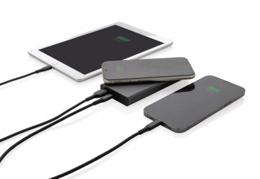 Logotrade advertising product image of: Terra RCS recycled 18W aluminium 10000 powerbank 10W