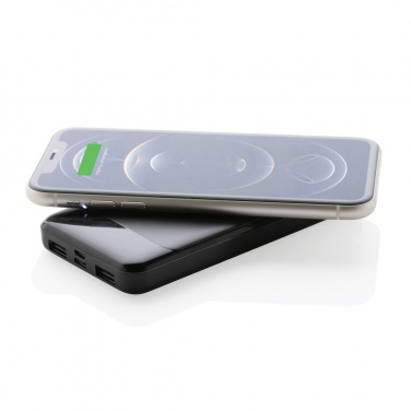 Logotrade promotional product picture of: RCS standard recycled plastic wireless powerbank