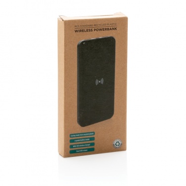 Logo trade corporate gifts picture of: RCS standard recycled plastic wireless powerbank
