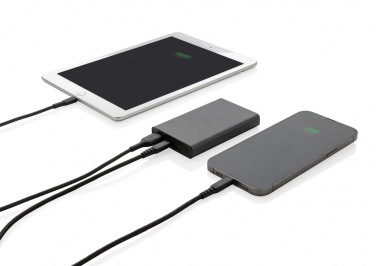Logo trade promotional giveaway photo of: Terra RCS recycled aluminium powerbank 5.000 mAh