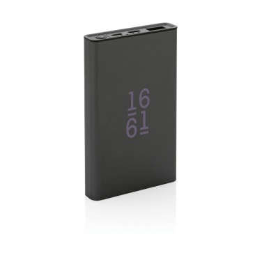Logo trade promotional product photo of: Terra RCS recycled aluminium powerbank 5.000 mAh