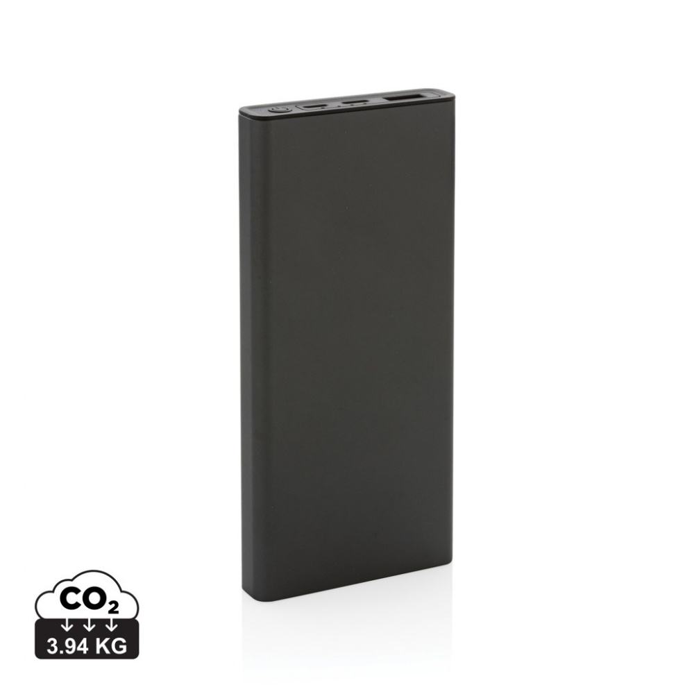 Logotrade promotional merchandise photo of: Terra RCS recycled 18W aluminium powerbank 10.000 mAh