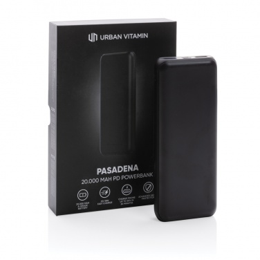 Logotrade promotional item picture of: Urban Vitamin Pasadena 20.000 mAh 18W PD powerbank
