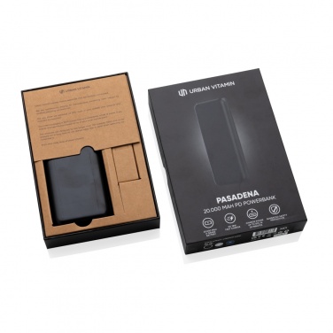 Logotrade promotional giveaway image of: Urban Vitamin Pasadena 20.000 mAh 18W PD powerbank