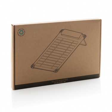 Logo trade corporate gift photo of: Solarpulse rplastic portable solar panel 5W
