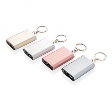 Logo trade promotional merchandise image of: 1.000 mAh keychain powerbank