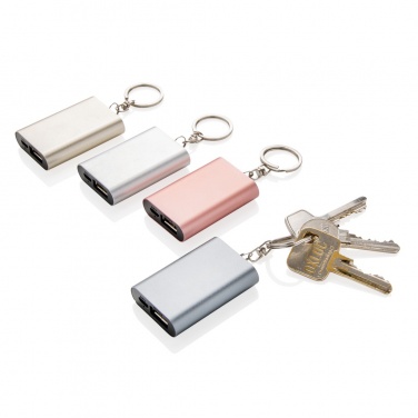 Logo trade promotional giveaways picture of: 1.000 mAh keychain powerbank