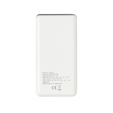Logo trade promotional gifts picture of: Ultra fast 10.000 mAh powerbank with PD