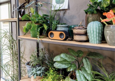 Logotrade promotional merchandise image of: Bamboo X double speaker