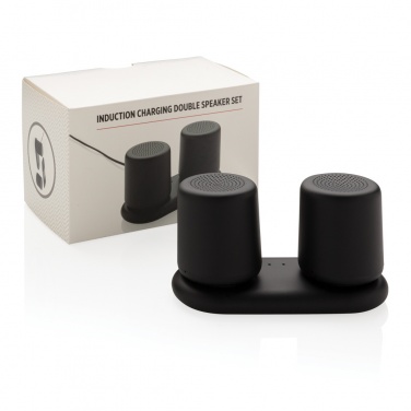Logotrade promotional item picture of: Double induction charging speaker