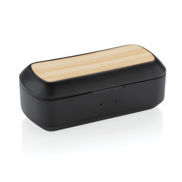 Logo trade promotional items picture of: Bamboo Free Flow TWS earbuds in case