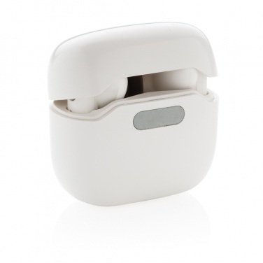 Logo trade promotional gifts image of: TWS earbuds in UV-C sterilising charging case