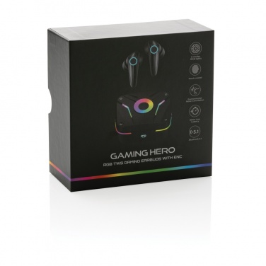 Logo trade promotional products image of: RGB gaming earbuds with ENC