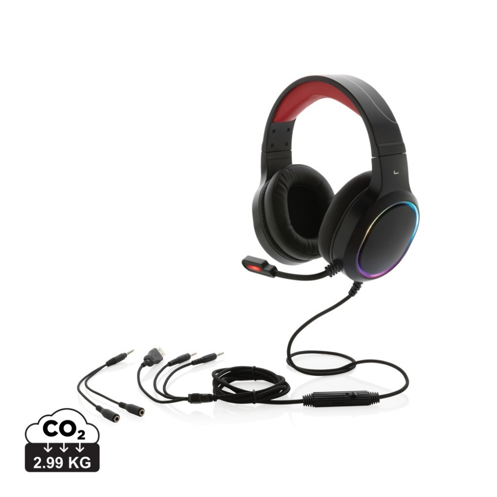 Logo trade promotional products picture of: RGB gaming headset