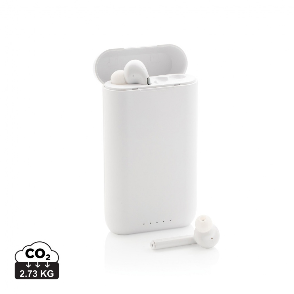 Logotrade corporate gifts photo of: Liberty TWS earbuds with 5.000 mAh powerbank