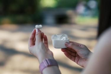 Logo trade advertising products picture of: RCS recycled plastic Liberty Pro wireless earbuds