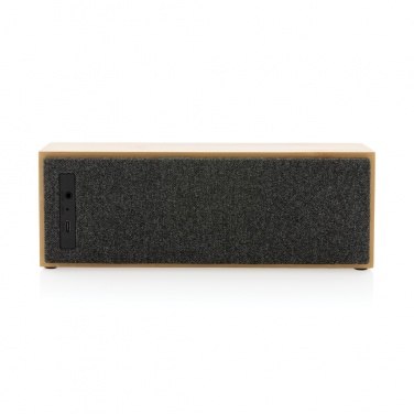 Logo trade promotional merchandise photo of: Wynn 10W bamboo wireless speaker