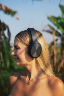 Logotrade promotional item image of: RCS recycled plastic JAM wireless headphone