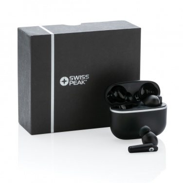 Logotrade advertising product picture of: RCS recycled plastic Swiss Peak TWS earbuds 2.0