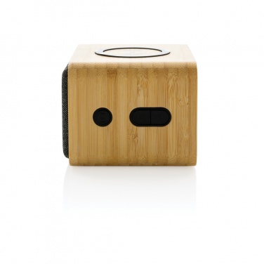 Logotrade advertising products photo of: RCS Rplastic 3W speaker with bamboo 5W wireless