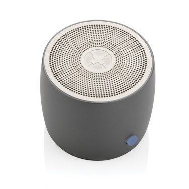Logo trade promotional product photo of: Swiss Peak RCS recycled aluminum 3W bass speaker