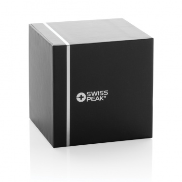 Logo trade advertising products picture of: Swiss Peak RCS recycled aluminum 3W bass speaker