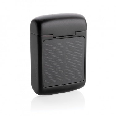 Logotrade promotional merchandise photo of: Skywave RCS recycled plastic solar earbuds