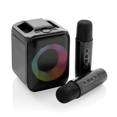 Logotrade promotional giveaways photo of: Singvibe RCS recycled plastic karaoke set with double mic
