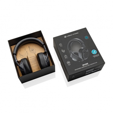 Logotrade promotional giveaway image of: Irvine RCS recycled and repairable ANC wireless headphone
