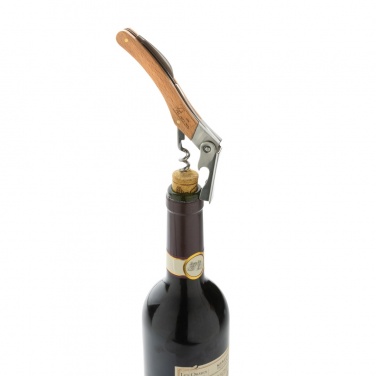 Logo trade promotional merchandise image of: Wooden Corkscrew