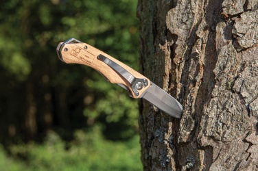 Logo trade promotional merchandise picture of: Wooden outdoor knife